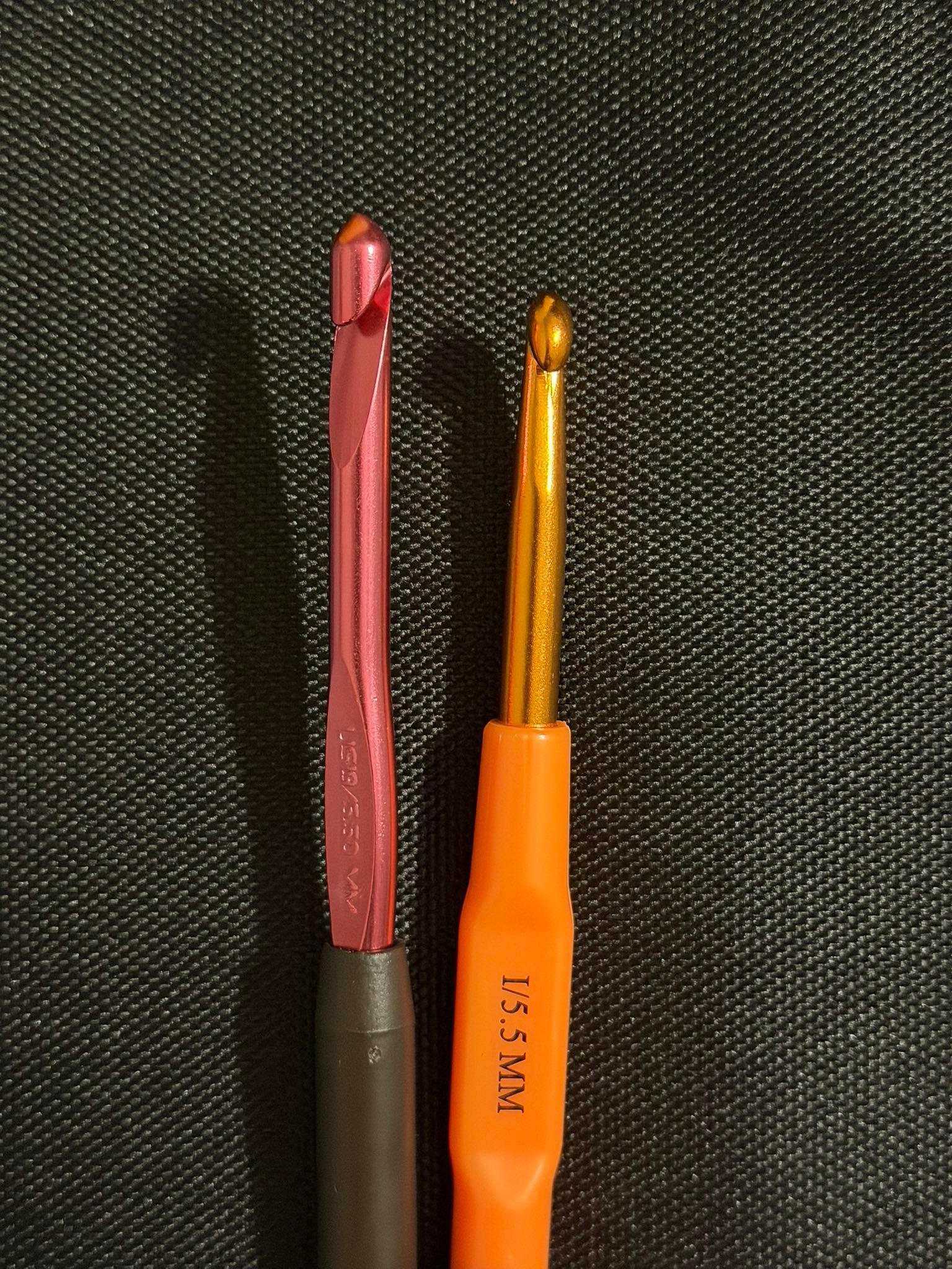 If you’re going to learn how to crochet, let me give you my best newbie advice: it’s not you; it’s your hooks. I thought I couldn’t crochet, as in making a chain was laughable. Turns out, using that plastic orange hook was most of my problem. I bought a set of ergonomic metal hooks today (Susan Bates brand), and i feel like I stand a chance now. My chain was straighter, and I was trying multiple stitches to get a feel for it. I felt accomplished. Yeah, my tension is still wacky, but I wasn’t working at a snail’s pace trying to keep the yarn on the hook. Don’t sell yourself short…at least until after you have quality tools to work with. 😉