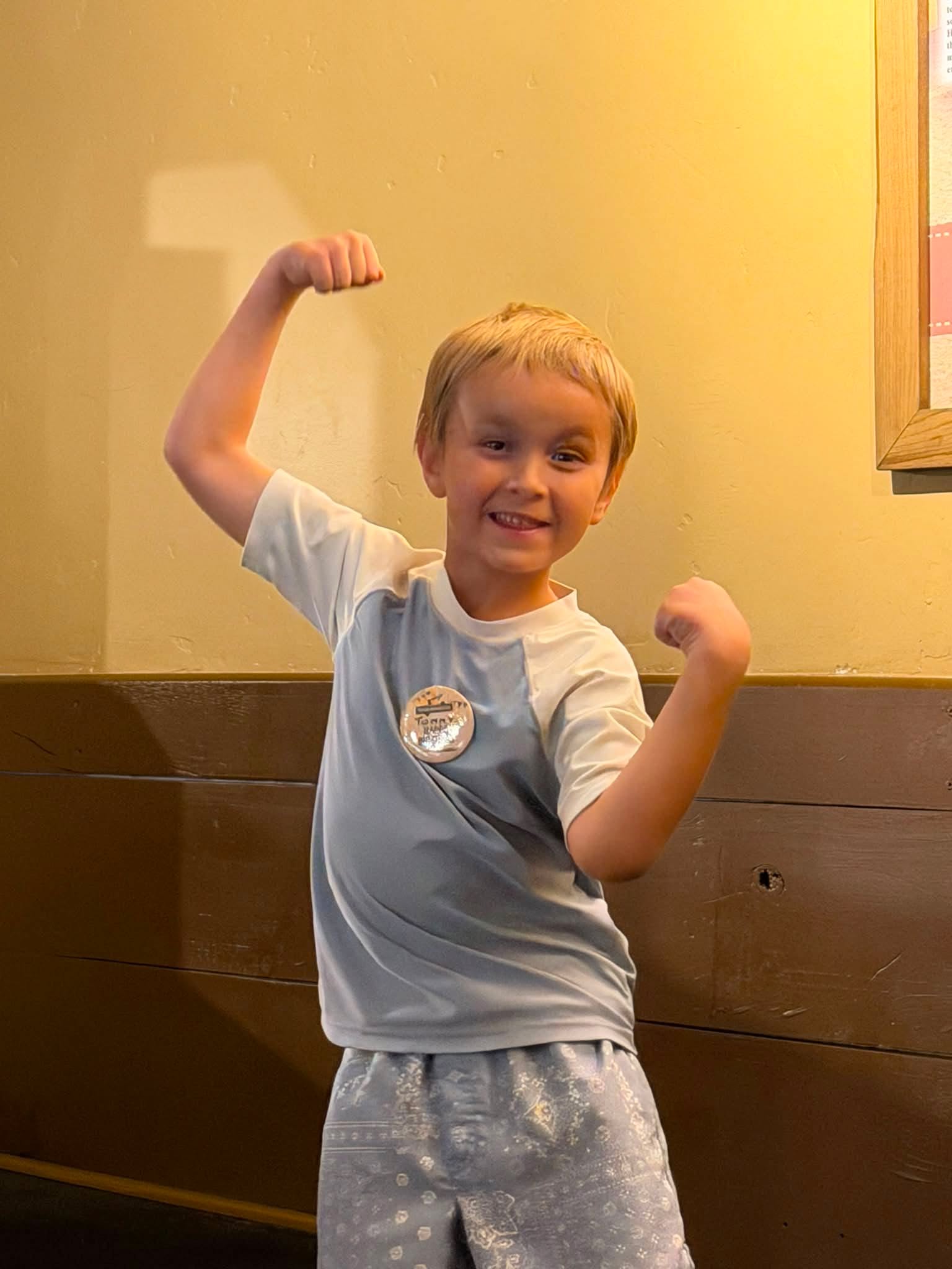 This birthday boy had a blast riding roller coasters and eating food. It’s hard to believe he’s 6 years old, but he wears it well. He’s got just the right spunk to keep us on our toes and just the right sweetness to melt our hearts. We love you Bear!